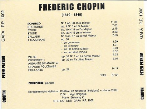 CD - CHOPIN - Peter Petrov, piano - 1