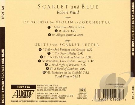 CD - Scarlet and blue - Robert Ward - 1