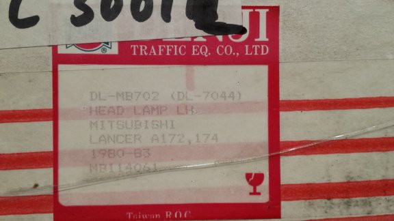 Mitsubishi Lancer (80-83) koplamp Denji DL7044 Links NOS - Afbeelding 7