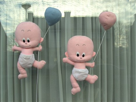 3 d Raambaby met ballon / Geboortebord / huren geen borg. - 5