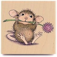 RETIRED houten stempel Mudpie Munch 02 van House Mouse - 1