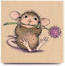 RETIRED houten stempel Mudpie Munch 02 van House Mouse.