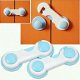 2 Deur Ladeslot Kast Koelkast Kinderslot Baby Safety Lock Babylock Veiligheidshaakje Babyslot - 1 - Thumbnail