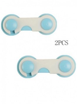 2 Deur Ladeslot Kast Koelkast Kinderslot Baby Safety Lock Babylock Veiligheidshaakje Babyslot - 2