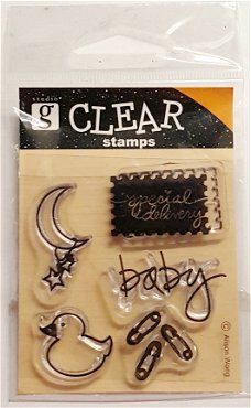 NIEUW Set clear stempels Baby van Studio G