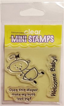 NIEUW Set clear stempels Baby Mini Stamps. - 1