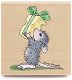 RETIRED houten stempel Monica's Gift van House Mouse - 1 - Thumbnail