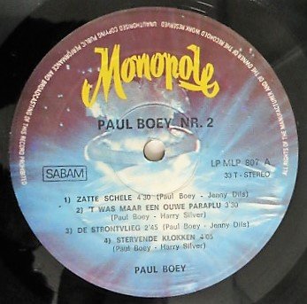 LP: Paul Boey - Nr. 2. Van Buitenleer Liedjes (Monopole 807) - 3