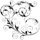GROTE Houten stempel Wrought Scroll van Stampington - 1 - Thumbnail
