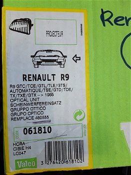 Renault 9 (→ 85) Koplamp Valeo 061810 Links H4 NOS - 7