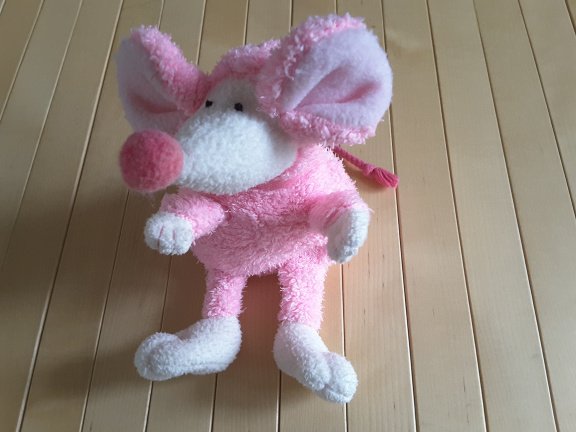 +1446 Ty Rat Muis Ratzo Roze 20cm - nr. 1