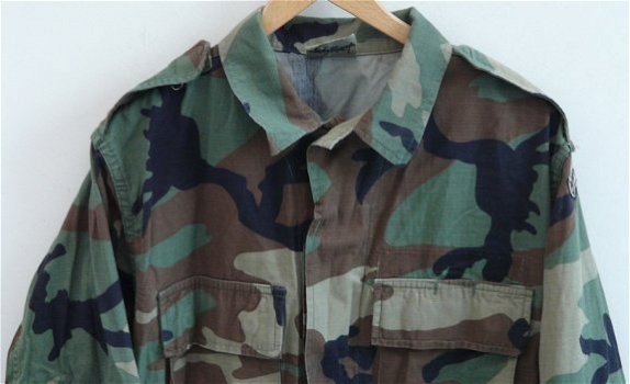 Jas / Coat, Combat, Korps Mariniers, M81 Woodland Camouflage, maat: 7080/8494, jaren'90.(Nr.2) - 1