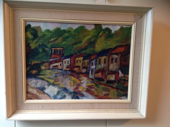 Expressionistisch schilderij Dereymaeker 1930 gesigneerd. - nr. 1