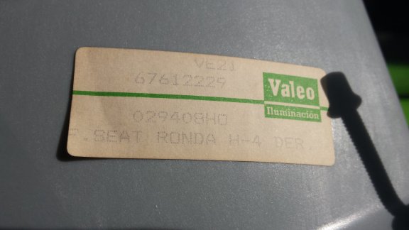 Seat Ronda Koplamp Valeo 029408 H4 Rechts NOS - Afbeelding 7