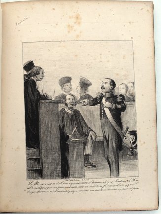 Album met 64 lithografiën (circa 1850-80) Daumier Leroux etc - Afbeelding 6