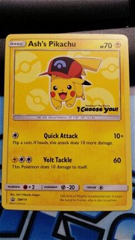 Ash's Pikachu sm111 nm - 1