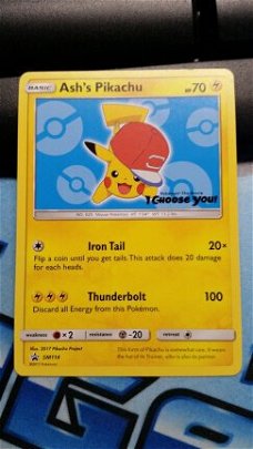 Ash's Pikachu sm114 nm