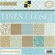 SALE NIEUW Restant 17 vel scrappapier 12X12 Linen Closet van DCWV - 1 - Thumbnail