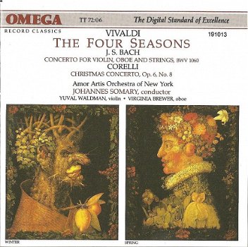 Johannes Somary - VIVALDI : THE FOUR SEASONS,.... / AMOR ARTIS ORCHESTRA OF NEW YORK - SOMARY (CD) - 1