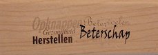 Houten stempel Beterschap / Herstellen etc. van Mariette Verhees. - 1 - Thumbnail