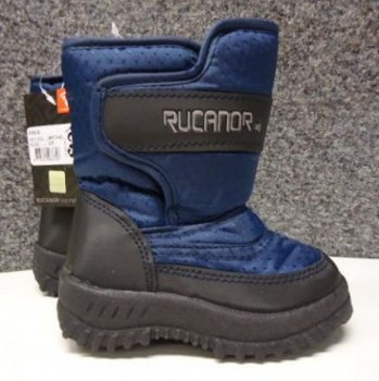 Stoere Snowboots (klitband) Navy/Zwart maat 25 - 1