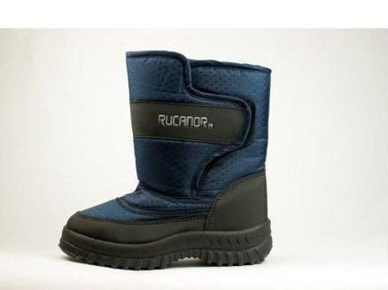 Stoere Snowboots (klitband) Navy/Zwart maat 25 - 7