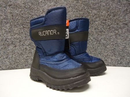 Stoere Snowboots (klitband) Navy/Zwart maat 24 - 6