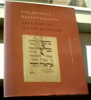 Bibliotheca Rosenthaliana, Treasures of Jewish Booklore. - 1