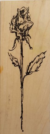 GROTE Houten stempel Rose van Art Impressions