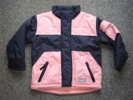 Nieuw Rucanor Ski Jack maat 128 (Marine/Roze) * - 1