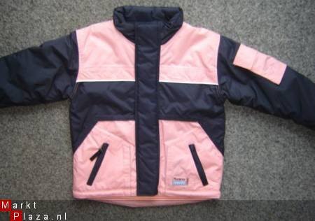 Nieuw Rucanor Ski Jack maat 128 (Marine/Roze) * - 3