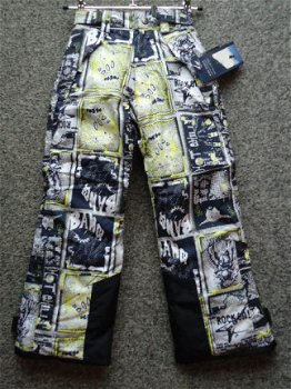 Nieuwe Ski broek allover geprint maat 116* - 1