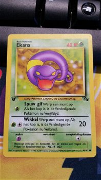 Ekans 46/62 1st Edition Fossil IP nederlands gebruikt - 1