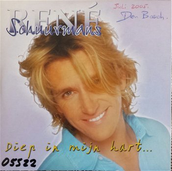 René Schuurmans ‎– Diep In Mijn Hart (3 Track CDSingle) - 1