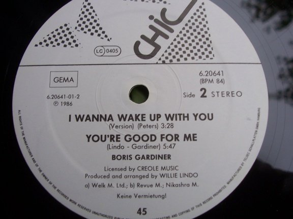 BORIS GARDINER I WANNA WAKE UP WITH YOU DOOS 3 - Afbeelding 3