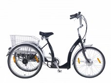 Volwassen driewieler elektrisch - Popal e-bike Deluxe zwart