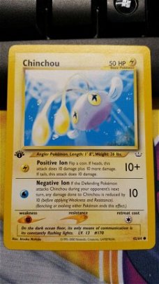 Chinchou  42/64 1ste editie Neo Revelations nm 2