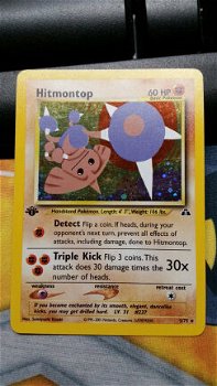 Hitmontop 3/75 Holo 1ste editie Neo Discovery nm - 1