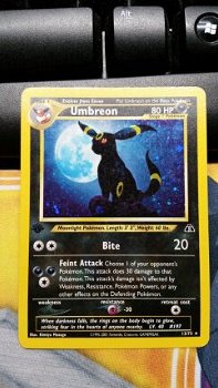 Umbreon 13/75 Holo 1ste editie Neo Discovery licht Gebruikt - 1