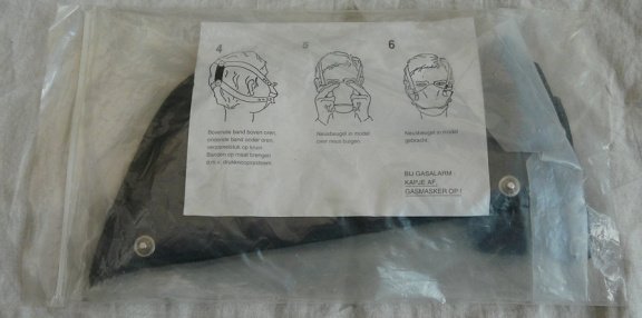 Masker Bescherm, RBCB / NBC-kapje, type: M89, Koninklijke Landmacht, 1993.(Nr.1) - 3