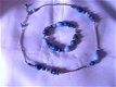 Sieradenset in lichtblauw en petrool - 1 - Thumbnail
