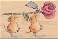 GROTE Houten stempel Long-Stem Cuties van Penny Black - 1 - Thumbnail