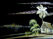 2 Reliefschilderijen gemaakt van riet,Indonesië,gst,lijst - 6 - Thumbnail