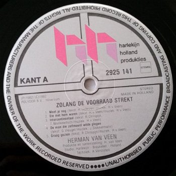 LP - Herman van Veen - Zolang de voorraad strekt - 1