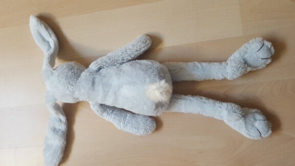 + 734 Happy horse konijn Blue Rabbit Richie 38cm - Afbeelding 2