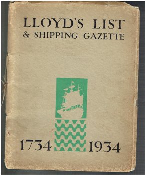 Lloyd's list & shipping gazette 1734-1934 - 1