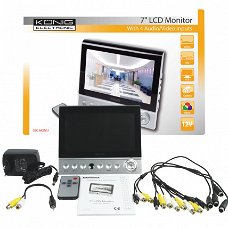 Konig, 7 inch color LCD monitor voor in de camper/auto of vrachtauto