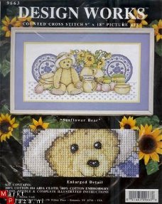 DESIGN WORKS C.GROOT BORDUURPAKKET , SUNFLOWER BEAR