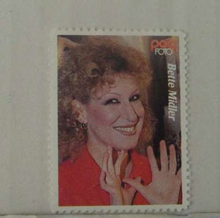 Popfoto zegel Bette Midler - nr. 1