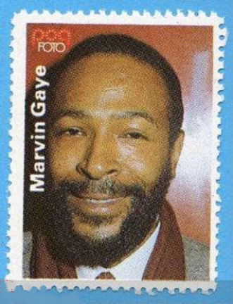 Popfoto zegel Marvin Gaye - nr. 1
